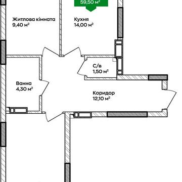 Продаж 2к Квартира Університетська (Карла Маркса) вулиця ЖК City Park 2