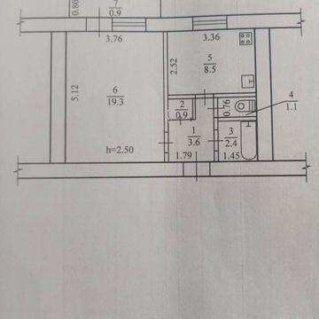 Продається однокімнатна квартира