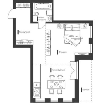 Продаж 1к., 51 м2, ЖК Happy House, СВОЯ, м. Берестейська 7 мін пішки ЖК Happy House