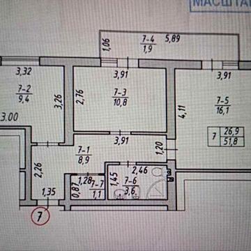 Трускавець, продаж 2к квартири 51.8 кв. м. Центр.