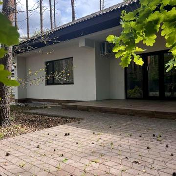 Сучасний екологічний  будинок у соснах