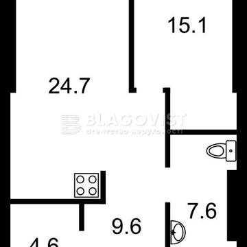 Продаж 2кім. квартири 63м2, ЖК Sherwood з ремонтом ЖК Sherwood