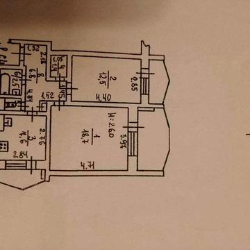Продам двухстороннюю 2х комн квартиру на Марсельской