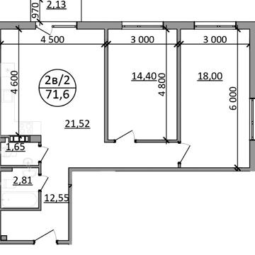 Продаж 2-к квартири від забудовника, ціна: 755 USD/м², с. Басівка ЖК Парксайд