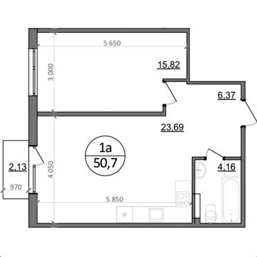 Продаж 1-к квартири, Скнилів (біля Львова), Ціна: 810 USD/м² ЖК Парксайд
