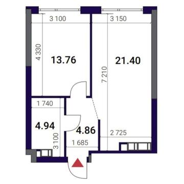 Продаж 1-к квартири 48м2/ЖК GREAT/ГРЕЙТ/Осокорки з видом на Дніпро ЖК Грейт