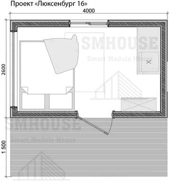 Модульний будинок для відпочинку (Міні) Ісландія 16м2