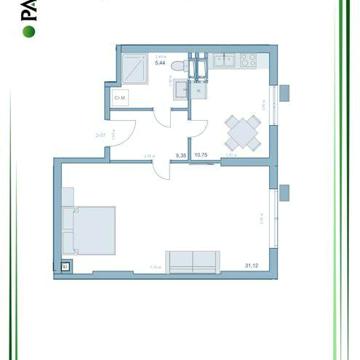 Переуступка 1к квартири  53 м2, 950 $ м2 в ЖК Park Hills ЖК Park Hills