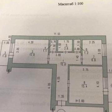 Двухкомнатная в 20км от г.Одесса