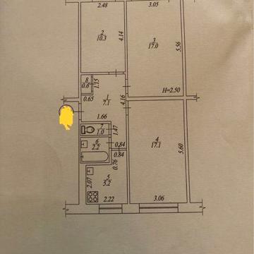 Продам 3-х к.кв 63 м.кв 4/5эт Байрона 156