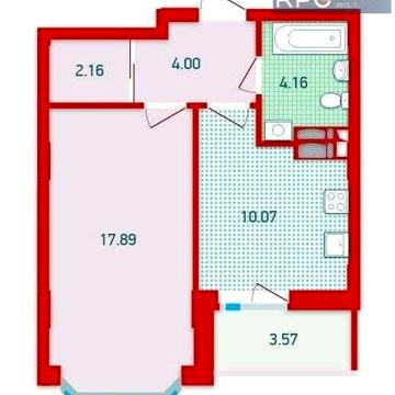 Продаж 1-к квартири в ЖК Чарівне місто, 42 м², метро Червоний хутір ЖК Чарівне місто