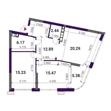 Продаж Видової 2-х к. квартири 80 м2/ЖК GREAT/ГРЕЙТ/Осокорки ЖК Грейт