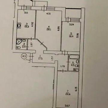 Продаж 3-кімнатної квартири, м. Київ. вул. Бориспільська 26К