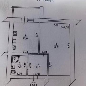 1 кімнатна квартира, с-ще Немішаєве, ЖК "Світлиця" 43м² ЖК Світлиця
