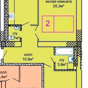 СРОЧНО!Вернисаж.2комн.квартира в сданном кирпичном доме.ТОП цена!!! ЖК Вернисаж