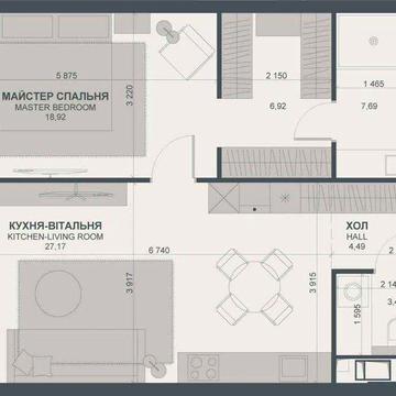 Ексклюзивна квартира 68 м2 в ЖК TRIIINITY, 2 Будинок ЖК TRIIINITY