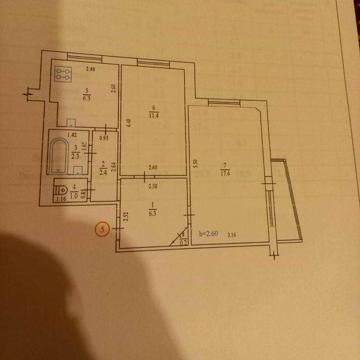 Центр. Двухкімнатна квартира вул. Шевченка 3/9 50 кв.м