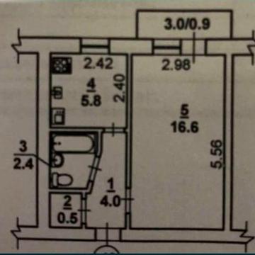 Продажа 1 комнатной квартиры. Проспект Центральный