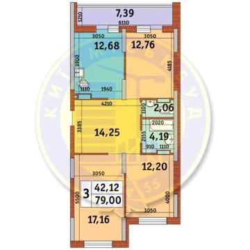 3к 79,5м2, вул. Каховська, 62А Микільсько-Слобідська метро Лівобережна ЖК Каховська