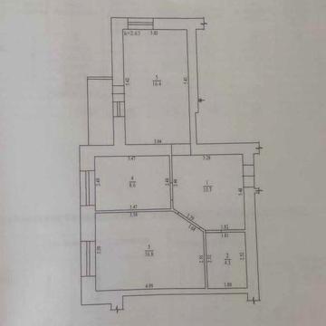 2-кімнатна квартира, 59.9 м², цегла, Браїлки. Власник