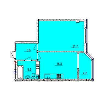 Продаж 1к Квартира Гагаріна вулиця ЖК VOLDIM