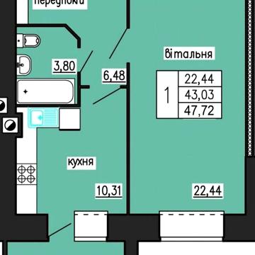 Продаж 1к Квартира Тролейбусна вулиця ЖК по ул. Лучаковского-Троллейбусная