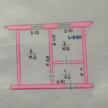 Продам 2 кімнатну квартиру в Новій Водолазі