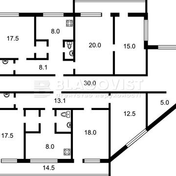 Продам (200м2) квартиру Центр вул. Басейна,11  Бессарабка