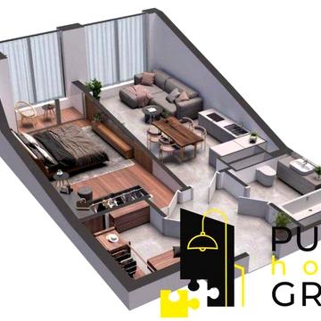 Продаж 1к 54.87м2 квартири в А136, Голосіївський р-н ЖК A136 Highlight Tower