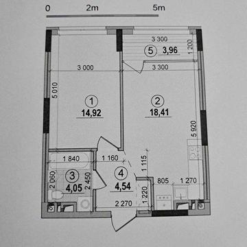 Продажа 1 ком квартиры Варшавский 2 право собствен 45.7м2 без ремонта ЖК Варшавский 2