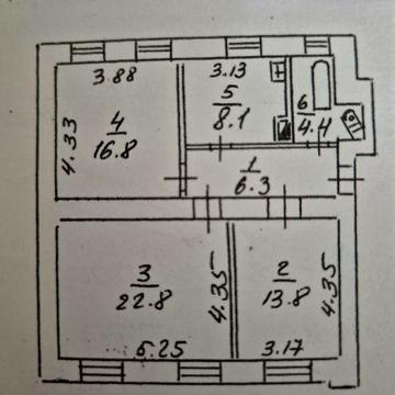 Продам 3к квартиру