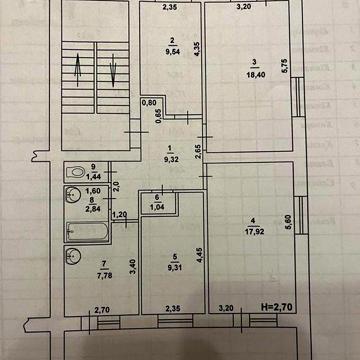 Продається Квартира, 4 кімнати, м. Виноградів, Закарпатська область.