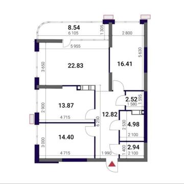 Продам 3к квартиру 99м2, ЖК Грейт ( Great ), 12 будинок ЖК Great