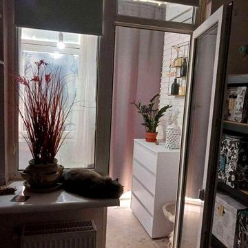однокімнатна  42,5 м перепланована в двокімнатну з лоджією-спальнею ЖК П&#039;ятнадцята перлина