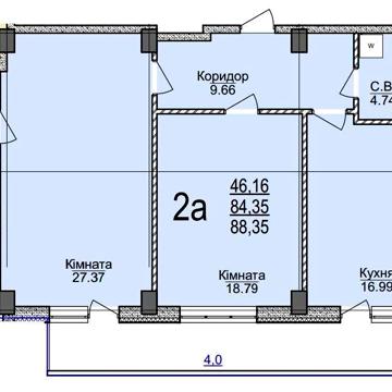Продам 2к квартиру ЖК СВЯТОТРОЇЦЬКИЙ | бул. Шевченка, 202 | ЖК СВЯТОТРОЇЦЬКИЙ
