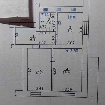 Продам 2 кімнатну квартиру 48.8 м2 Кременчук Крюків