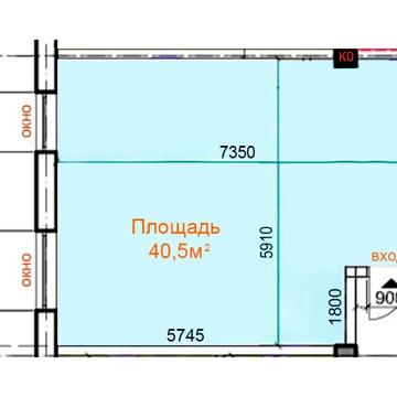 Своя квартира новострой 1/5, район Гагарина 40,4м2