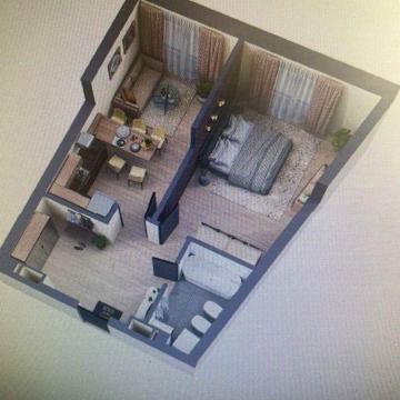 Продам 1к квартиру 54,3 кв.м. в ЖК Greenville Park в центрі Києва! ЖК Greenville Park