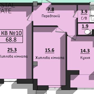 2-квартира в ЖК Сокіл