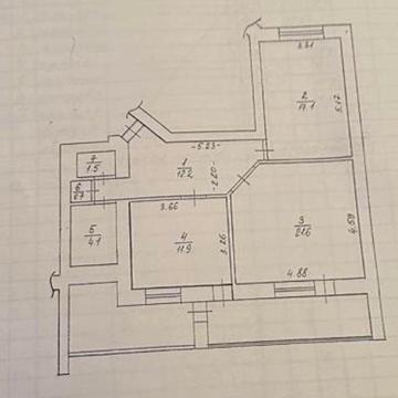 Продаж 2х кімнатної квартири Грушевського