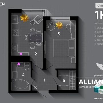 Продаж 1к Квартира Хриплинська вулиця ЖК SKYGARDEN