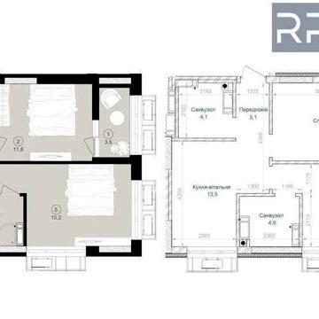 2к квартира 55.20м² ЖК Будинок на Вавілових Є ГЕНЕРАТОР м Сирець 7хв ЖК Будинок на вавілових