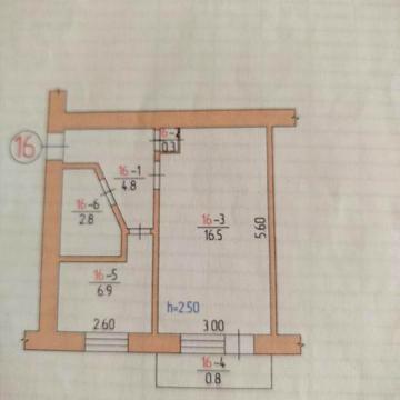 Срочная продажа однокомнатной квартиры. Ютз Театральная. 15500.