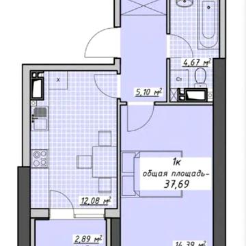 Продам ЖК Атмосфера 1 к квартиру 38м2 ЖК Атмосфера