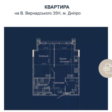 Продаж квартири ЖК Небо Вернадського 35 Н ЖК Небо