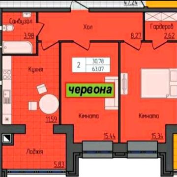 Продам 2х кімн кв ЖК Домбровський ЖК Домбровський