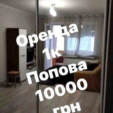 Оренда 1к Попова 10тис
