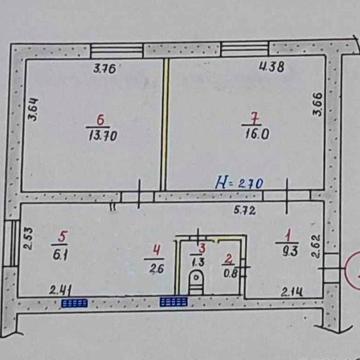 ТЕРМІНОВИЙ ПРОДАЖ двокімнатної квартири. ЮГОК, Матрьоновка