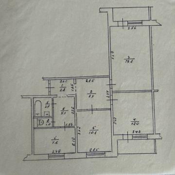 Продаж 3х кімнатної квартири місто Бровари вулиця Грушевського