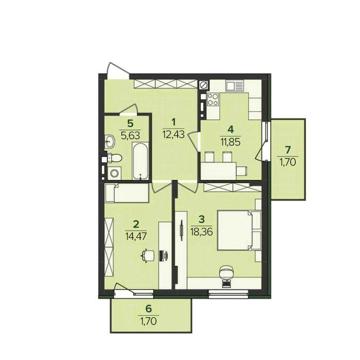 Встигни купити: квартира біля Victoria Gardens за ціною менше $60К ЖК Південний DELUXE